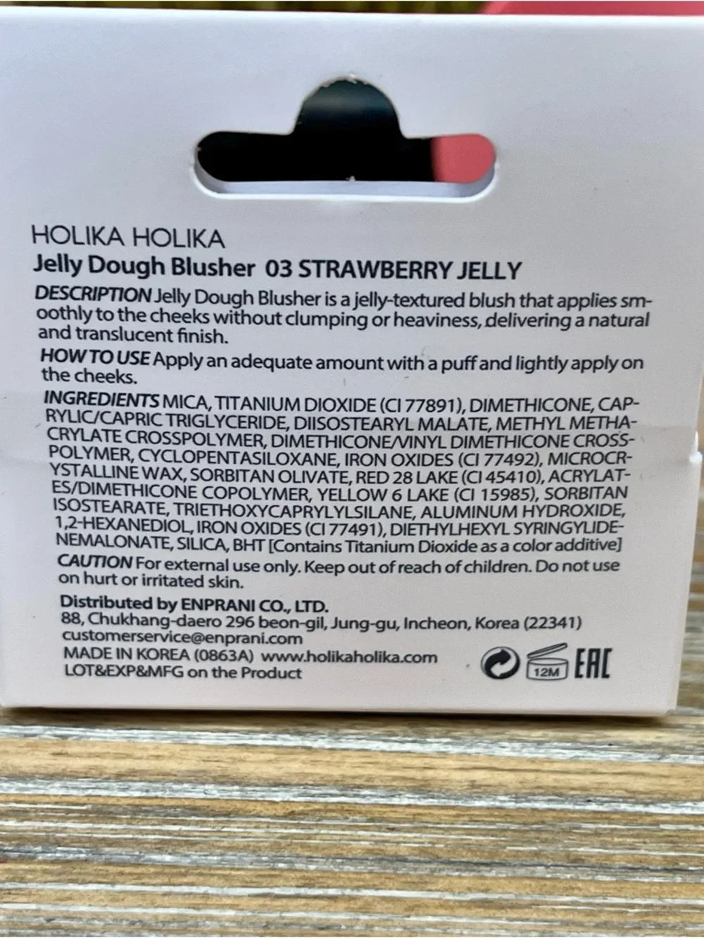 Holika Holika Jelly Dough Blusher - 03 Strawberry Jelly (K-Beauty)